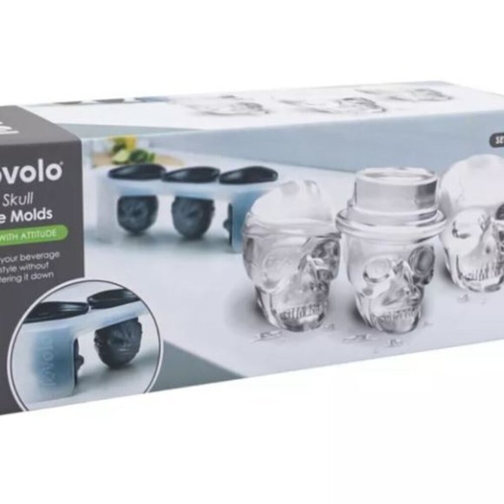 NWT Tovolo Skull Silicone Ice Mold